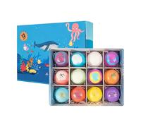 Lot de 12 boules de sel de douche pour - Nettoyage doux du corps - Bain moussant avec pour - Pour la maison, les voyages, l'hôtel, le spa