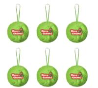 Lot de 12 boules décoratives en peluche à suspendre pour sapin de Noël pour la maison et une utilisation commerciale dans les hôtels et les restaurants (A)