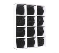 Lot de 12 boules décoratives pour créer une atmosphère joyeuse lors d'événements (noir)