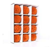 Lot de 12 boules décoratives pour créer une atmosphère joyeuse lors d'événements (orange)