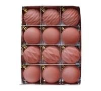 Lot de 12 boules veloutées pour sapin de Noël - Sélection de couleurs vives - Idéales pour la maison, les magasins, les fêtes, les vacances