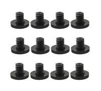 Lot de 12 boulons de rechange pour abris de rangement, fixations noires conçues pour une compatibilité PETG et une utilisation en extérieur