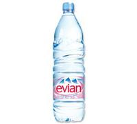 Lot de 12 Bouteille plastique EVIAN 1,5 litre