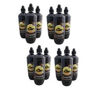 Lot de 12 bouteilles d'huile de paraffine incolore pour lampe (12 x 1L)