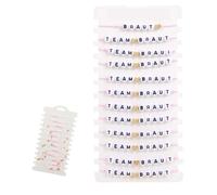 Lot de 12 bracelets JGA pour femme, bracelets Team Bride, accessoires JGA pour enterrement de vie de jeune fille, bracelets de mariée d'équipe, décoration JGA pour cadeaux de mariage, bachelorette