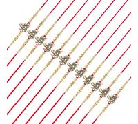 Lot de 12 bracelets Rakhi pour frère Rakhi Bhai Bhabhi Bhaiya Veera Raksha Bandhan Rakhi Ensemble de bracelets Dora avec coffret cadeau pour frère sœur indien traditionnel Raksha Bandhan Festival