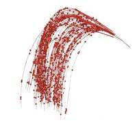 Lot de 12 branches décoratives avec baies - 97 x 5 cm - Paillettes artificielles - Branches de baies - Branches décoratives pour sapin de Noël - Couronne de Noël - Bouquets de fleurs - Décoration à