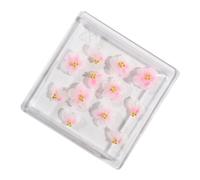 Lot de 12 breloques en résine pour ongles en forme de rose camélia - Accessoires pour les amateurs de mode
