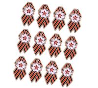 Lot de 12 broches avec drapeau russe patriotique avec bords lisses et fermeture sécurisée pour une utilisation confortable, One Size, Comme décrit