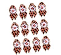 Lot de 12 broches élégantes sur le thème de la Russie avec des couleurs vives et un design léger pour un port facile, One Size, Comme décrit