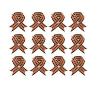 Lot de 12 broches en alliage de zinc avec bord lisse et fermeture sécurisée pour une utilisation confortable, One Size, Comme décrit