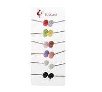Lot de 12 broches en perles pour hijab - Pour écharpe, bijoux - Pour femme et fille - Extensions de cils classiques, taille unique, Comme décrit