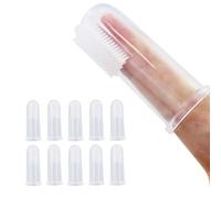 Lot de 12 brosses à dents en silicone souple pour animaux de compagnie, brosse à dents pour chien, brosse à dents pour chat, nettoyant pour animaux de compagnie