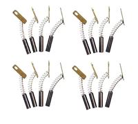 Lot de 12 brosses de moteur en carbone pour machine à coller, machine à tréfiler et meuleuse d'angle, support de brosse en carbone graphite à ventouse