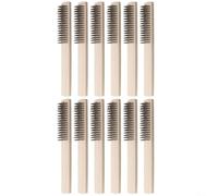 Lot de 12 brosses métalliques avec manche en bois confortable pour les tâches de nettoyage difficiles (fil en acier inoxydable)