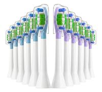 Lot de 12 brossettes de rechange pour Philips Sonicare Medium Blanc