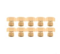 Lot de 12 buses de brûleur en laiton pour plaques de cuisson à gaz SABAF M6 x 0,75 - 0,5 mm à 1,1 mm - Kit d'accessoires pour cuisinière à gaz naturel G20 G25