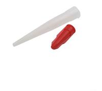 Lot de 12 buses de calfeutrage refermables en silicone - Filetage standard pour application de colle sur verre - Réparation de joints de carrelage