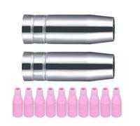 Lot de 12 buses pour torche de soudage Mig pour Ak14 Ak15 Mb14 Mb15 Lux Merkle Gys pour Metabo Telwin Ewm Matériau épais de rechange à haute conductivité thermique Rose argenté