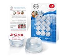 Lot de 12 butées de porte en caoutchouc transparent pour mur, butoirs adhésifs pour porte de douche, pour murs, usage intensif