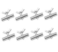 Lot de 12 butées de rail d'auvent en acier inoxydable de 8 mm pour caravane, camping-car, bateau, tente