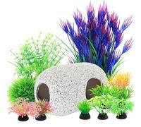 Lot de 12 cachettes pour poissons Betta, aquariums, grottes et rochers pour décorations de poissons