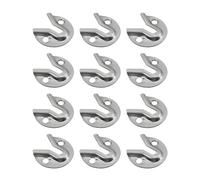 Lot de 12 cadres photo encastrables en acier inoxydable - Supports de serrage dissimulés - Montage facile - Encastrés pour meubles - Grandes fixations encastrées