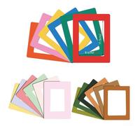 Lot de 12 cadres photo magnétiques pour surfaces métalliques pour la maison, le bureau, l'école, maintien sûr avec aimants puissants, s'adapte à plusieurs tailles de photos, design simple à changement