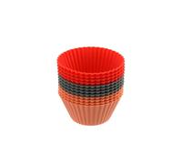 Dr. Oetker 1263 Lot De 12 Moule Mini Muffin, 12 Caissette Cupcakes, 12 Caissettes Muffins, Moule En Silicone, Moules Silicone, Moule Cupcake, Moule Muffin, Silicone, Rouge, 4,2 X 7 X 3,2 Cm