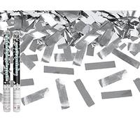 Lot de 12 canons à confettis 60 cm pour mariage, fête ou anniversaire (feuille argentée)