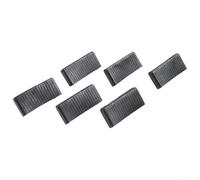 Lot de 12 capuchons de lattes de rechange 65 x 9 mm pour cadre de lit | Embouts en plastique de 65 mm pour lits superposés en métal et cuir Noir