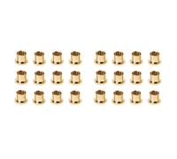 Lot de 12 capuchons de protection plaqués or pour prises de court-circuit