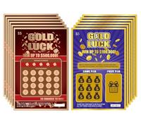 Lot de 12 cartes à gratter pour annonce de grossesse - Faux billets de loterie de révélation de grossesse - Idées d'annonce - Façon créative pour l'annonce de bébé