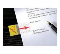 Lot de 12 cartes de 50 marque pages ""signez ici"" 680-31 G