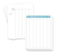 Lot de 12 cartes flash de multiplication et de division, 30,5 x 22,9 cm, tableaux mathématiques effaçables à sec pour salle de classe primaire, école à domicile, aidant les élèves à comprendre les