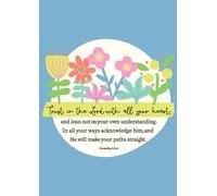 Lot de 12 cartes postales Trust In The Lord