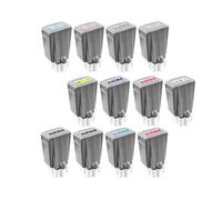 Lot de 12 cartouches d'encre PFI-1000 de remplacement pour imprimante Canon PFI1000 pour imprimante Canon imagePROGRAF PRO-1000 Pro1000 (PBK, MBK, C, M, Y, R, PM, GY, PC, CO, PGY, B)