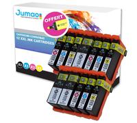 Lot de 12 cartouches d'impression type Jumao compatibles pour Lexmark PRO808 +Fluo offert