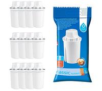 Lot de 12 cartouches filtrantes classiques DAFI (compatibles avec Brita Classic et DAFI Classic)