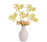 Lot de 12 centres de table de remerciement pour tout ce que vous faites - We Appreciate You - Décorations de table de fête de mariage - Paillettes dorées