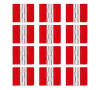 Lot de 12 charnières auto-adhésives en acrylique transparent avec 5 options de taille solides pour couvercles d'aquariums et vitrines Petite charnière