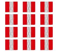 Lot de 12 charnières auto-adhésives en acrylique transparent avec 5 options de taille solides pour couvercles d'aquariums et vitrines Petite charnière