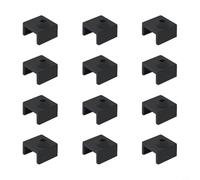 Lot de 12 chaussettes en silicone pour imprimante 3D, couverture de buse résistante à la chaleur jusqu'à 280 °C, pour CR-10 et ENDER 3, améliore la qualité d'impression
