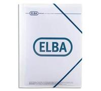 Lot de 12 Chemises 3 rabats et élastique personnalisable Opaque Blanc