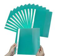 Lot de 12 Chemises de présentation A4 couverture avant transparente pour documents Dossier de Fichiers à Insertion Porte Document Organisateur Stockage Chemises