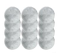 Lot de 12 chiffons de nettoyage réutilisables conçus pour les robots Liectroux YW610 HCR-10 et HCR-09, tissu léger pour surfaces en verre lisses