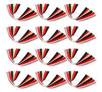 Lot de 12 chouchous à boule souple pour filles, ruban de softball, queue de cheval, serpentin, accessoires pour cheveux pour adolescentes, filles, joueurs de softball (rouge)