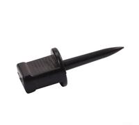 Lot de 12 cibles pour visages en papier - Clous en nylon réutilisables pour fixer des balles de foin en mousse 5,4 cm (noir)