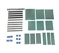Lot de 12 circuits imprimés double face FR4 avec bornes à vis et broches pour projets électroniques DIY pour expériences Arduino 2,54 mm