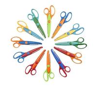 Lot de 12 ciseaux cranteurs JPC multicolores